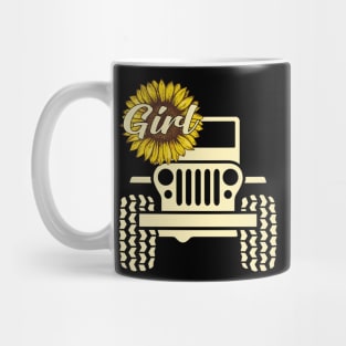 Jeep Sunflower Jeep Girl Jeep Women Mug